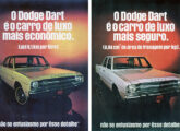 Campanha de lançamento do Dodge Dart Sedan, primeiro automóvel fabricado no Brasil pela Chrysler.