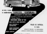 Publicidade de agosto de 1957 para a nova carroceria urbana da Ciferal (fonte: Jorge A. Ferreira Jr.).