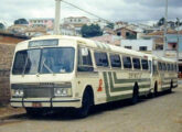 Dois ônibus Líder originários da Transbarreira aplicados à linha Brasília-Belo Horizonte pela Pensatur - empresa do Grupo Itapemirim (foto: Augusto Antônio dos Santos; fonte: Ivonaldo Holanda de Almeida).