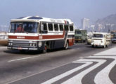 Ciferal Líder em chassi Mercedes-Benz O-355 da Breda Turismo, circulando em julho de 1982 pela Avenida Atlântica, no Rio de Janeiro (RJ) (foto: Donald Hudson; fonte: Ivonaldo Holanda de Almeida / onibusbrasil).