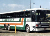 Ciferal Tapajós sobre chassi Mercedes-Benz O-370 de três eixos da Viação Andorinha, de Presidente Prudente (SP), operando a rota São Paulo-Cuiabá (foto: George André Savy / onibusbrasil). 