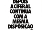 Duas propagandas institucionais da fase de "renascimento"da Ciferal - de março...