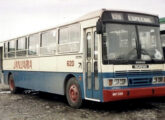 O mesmo modelo, em chassi Scania de motor dianteiro F 113 HL, na frota da Viação Januária, de Mauá (SP) (foto: Rangel Rovaron Lopes / onibusbrasil).