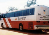 O mesmo ônibus da Trectur em vista posterior (foto: Ricardo Knupp Franco / onibusbrasil).