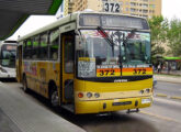 Raro exemplo de carroceria Turquesa com motor traseiro, neste caso em chassi Mercedes-Benz, atuando no transporte urbano de Santiago, Chile (foto: Daniel Larenas / chilebuses).