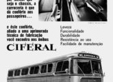 Sob outro ângulo, o mesmo ônibus em publicidade de novembro de 1968.