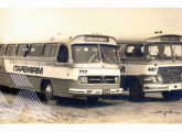À direita, um dos poucos Ciferal em chassi pesado Mercedes-Benz LP-331 na frota da Itapemirim (fonte: Ivonaldo Holanda de Almeida).