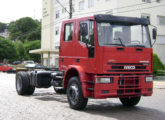 Cabine dupla de três portas para caminhão Iveco EuroCargo.