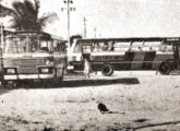 À esquerda, um Mercedes-Benz LP equipado com a nova carroceria Cirb na frota da Viação Gerema, de Fortaleza (CE) (fonte: portal mob-reliquias).