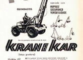 Publicidade de 1971 divulgando o Krane Kar de bitola larga.