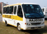 Minibus Bello sobre chassi Volkswagen operando como ônibus escolar em Engenheiro Paulo de Frontin (RJ) (foto: Sydney Junior / ciadeonibus).