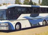 Primeiro veículo desenhado pela Comil, o rodoviário Palladium 3.50 (aqui sobre chassi Volvo B-58 de três eixos) foi lançado em 1987.