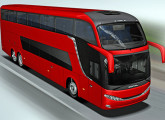 Campione DD, do final de 2011, primeiro ônibus de dois andares da Comil.