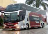 Campione DD sobre Scania K 400 IB 6x2 na frota da empresa Bompani Turismo, de Luiz Alves (SC) (foto: Egon Rohde).