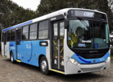 A mesma carroceria, aqui sobre chassi Volvo B270F, preparada para a Viação Santa Clara, de Teixeira de Freitas (BA) (foto: Armando Vilela / onibusparaibanos).