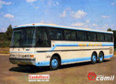 Condottiere 3.50 1988 sobre plataforma Mercedes-Benz O 371 em folder publicitário da época; o veículo da imagem pertenceu à Viação Novo Horizonte, de Salvador (BA) (fonte: Jorge A. Ferreira Jr.).