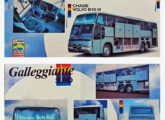 Frende e verso de folder de divulgação da carroceria Galleggiante 3.80 para chassis Volvo B10M (fonte: Jorge A. Ferreira Jr.).
