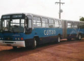 Comil Doppio 1996 em chassi Mercedes-Benz OF acoplado a reboque articulado, pertencente à Cattani Transportes e Turismo, operadora de ônibus de Macapá (AP) (fonte: portal onibusbrasil).