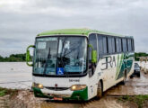 Campione 3.45 em chassi VW 17.210 OD da empresa ERA Transporte e Turismo, de Brasília (DF), desembarcando da travessia do rio São Francisco na cidade mineira de mesmo nome, seu destino final (foto: Marcos Felipe G. Gonçalves / onibusbrasil).