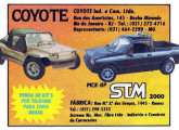 Propaganda conjunta do buggy Coyote e da picape STM 2000, veiculada em 1987.
