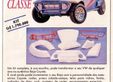 Kit de transformação do baja Coyote em propaganda de 1985.