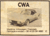 CWA em pequeno anúncio de jornal de outubro de 1980.