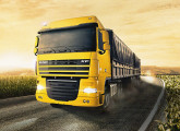 Cavalo-mecânico XF105 6x2, primeiro caminhão DAF nacional, oficialmente lançado em outubro de 2013; na imagem, a cabine Space Cab.