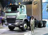CF Mineração 8x4 (58 t de PBT), com motor de 12,9 litros e 480 cv, uma das três versões vocacionais lançadas na Fenatran de 2024 (foto: LEXICAR).