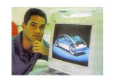 André Cunha Lobo de Mello, da ESDI (RJ) e seu projeto Arco, vencedor da "Design Competition 2000, The Ultimate Next Generation", promovido pela Mitsubishi japonesa (fonte: 4 Rodas). 