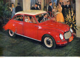Sedã DKW: note o sentido de abertura da porta dianteira nesta publicidade de junho de 1960.