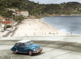 Um Belcar, ocasionalmente captado em fotografia da praia de Barra de Guaratiba, no extremo Oeste do Rio de Janeiro (RJ), em 1962 (fonte: Renato Landim / Rio das Antigas).