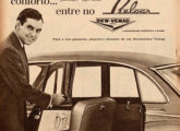 Publicidade de 1962 para divulgação da segunda grande novidade para o sedã DKW: o aumento da largura das portas traseiras.