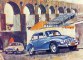 Lançada em 1965, ano do quarto centenário do Rio de Janeiro, a campanha publicitária do Belcar e Vemaguet Rio trazia uma boa seleção de imagens da cidade, neste caso os Arcos da Lapa.