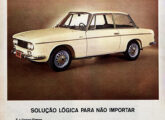 O DKW Fissore foi um dos mais bonitos automóveis fabricados em série no país; a sugestiva propaganda é de junho de 1965.