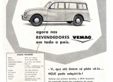 Anúncio de setembro de 1956: primeira peça publicitária do primeiro automóvel produzido em série no Brasil.