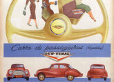 Propaganda de maio de 1958, preparada para o lançamento do sedã DKW - o primeiro automóvel de quatro portas fabricado no país.
