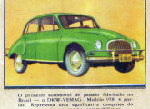 "Carro de passeio" DKW em cromo de 1960: note a porta traseira, ainda não ampliada (fonte: Editora Vecchi).