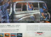 Os trabalhos de acabamento de carroceria DKW após a montagem ilustram esta propaganda institucional da Vemag, também de junho de 1959. 