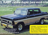 Uma das primeiras peças publicitárias da El Rabit, de outubro de 1983, mostrando a cabine-dupla Ford F-1000 na versão Luxo.