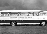 Rodoviário Eliziário (possivelmente sobre chassi Mercedes-Benz LP-331) exportado em 1958 para a Crucero del Norte, empresa de Misiones, província no extremo NE da Argentina (fonte: portal showroomimagensdopassado).