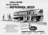 Maior e mais conceituada encarroçadora gaúcha, a Eliziário foi escolhida pela concessionária regional da Mercedes-Benz para ilustras os anúncios de seus chassis, como nesta proaganda de julho de 1957.
