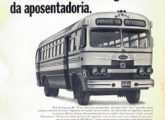 Um Eliziário da Sociedade de Ônibus Gaúcha - Sogil, de Canoas (RS), ilustra esta publicidade Perkins, de fevereiro de 1969, dedicada à repotencialização de chassis.