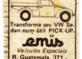 Inserção em jornal de maio de 1981 anunciando a pequena picape da Emis.