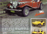 Réplica MG e buggy Enseada em propaganda de 1989.