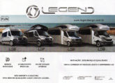 A linha de quatro motor-homes Legend em 2020.