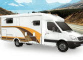 Motor-home Delka sem slide-out sobre chassi-cabine Sprinter.