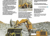 Publicidade de julho de 1992 divulgando a linha de escavadeiras hidráulicas Demag; na ilustração, o modelo H 65 carregando um caminhão Terex (fonte: João Luiz Knihs).