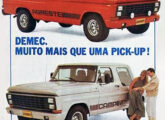 Propaganda de 1987 para os modelos Agreste e Camping.