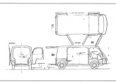 Durante anos o mais importante centro de formação de designers do país, a ESDI esteve praticamente ausente da área automobilística; uma rara exceção foi este furgão, de 1968, projeto de graduação de Joaquim Redig de Campos e Paulo Geiger (no futuro ambos seriam importantes personalidades do design brasileiro; Redig chegou a concorrer ao Prêmio Lúcio Meira de 1964, obtendo menção honrosa); o projeto também compreendia uma van, apresentada na imagem seguinte (fonte: Claudio Lamas de Farias).