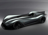 Dtype, um dos dois projetos preparados por oito alunos da unidade paulista do Instituto Europeo di Design para o concurso internacional, promovido em 2016 pela Jaguar britânica, com o tema "O carro esportivo da Jaguar para 2035".